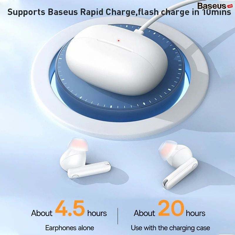 Tai Nghe Bluetooth Baseus Bowie M1 True Wireless Earphones (TWS, Bluetooth 5.2, APP Control, No-delay & HD Stereo Gaming