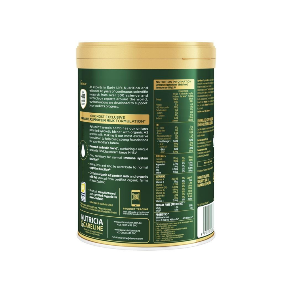 Sữa Aptamil Essensis Organic số 1,2,3 900g