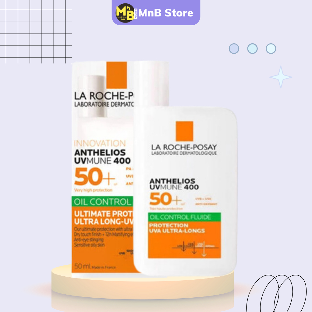 Sữa Chống Nắng Dành Cho Da Dầu Mụn La Roche-Posay Anthelios UVMUNE400 Oil Control Fluid 50ml - MnB Store