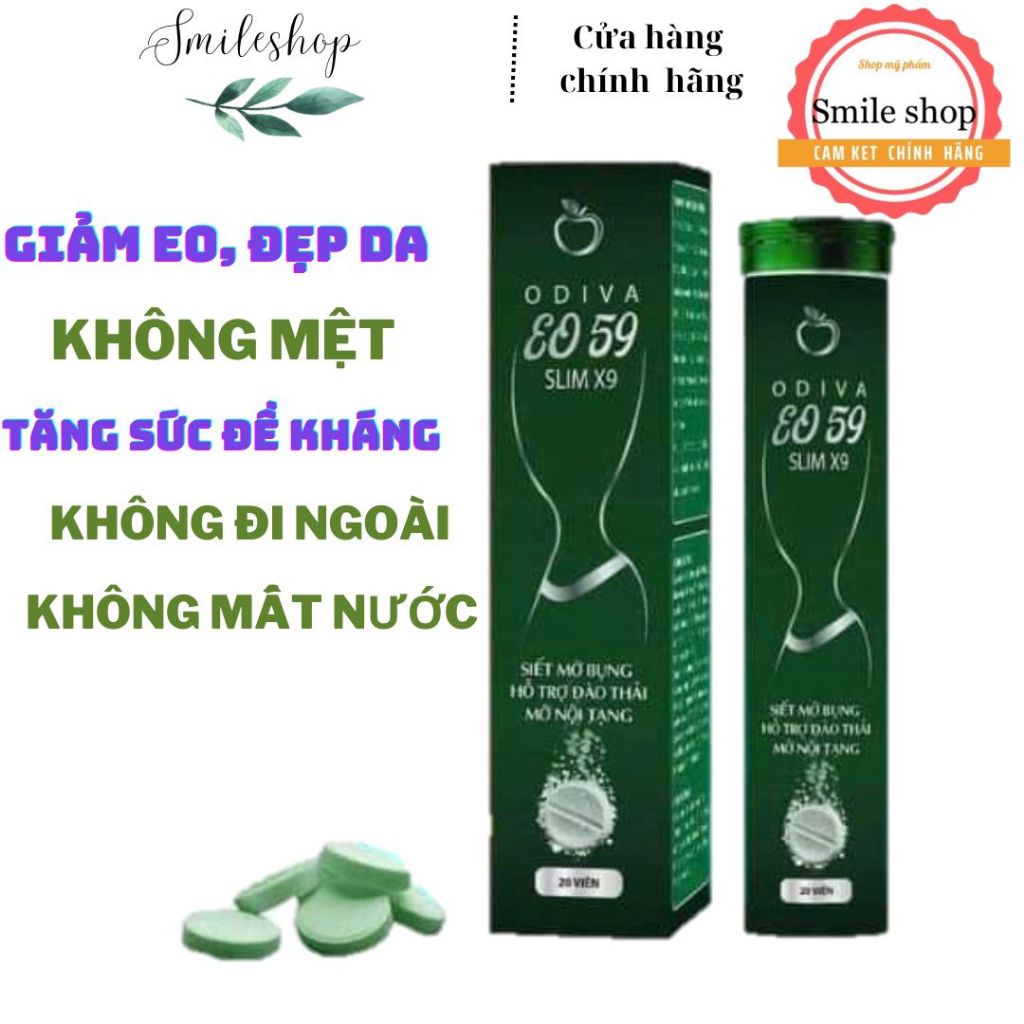 Viên Thải Mỡ Dạng Sủi Eo 50 Slim X9 Odiva- 20 viên