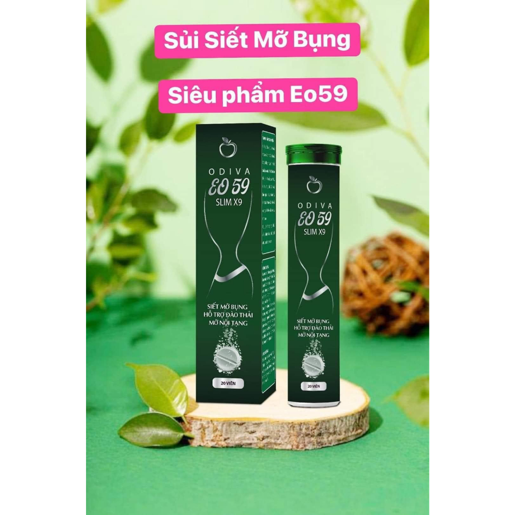 Viên Thải Mỡ Dạng Sủi Eo 50 Slim X9 Odiva- 20 viên