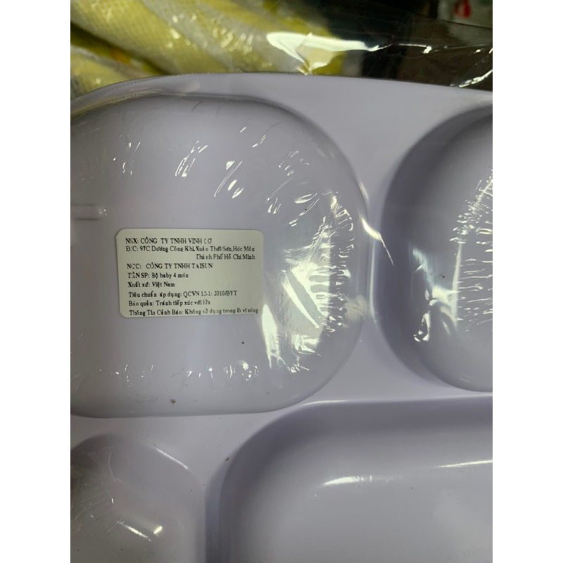 Bộ 4 món khay ăn dặm cho bé