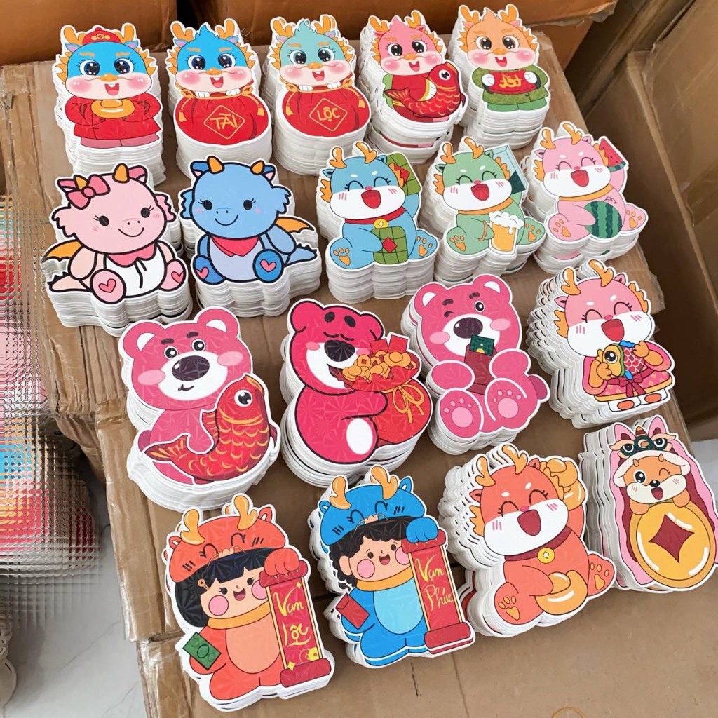 Sỉ Combo 500 bao lì xì chipi hoạt hình tết Quý Mão 2023