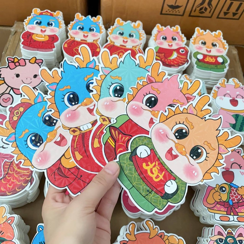 Sỉ Combo 500 bao lì xì chipi hoạt hình tết Quý Mão 2023
