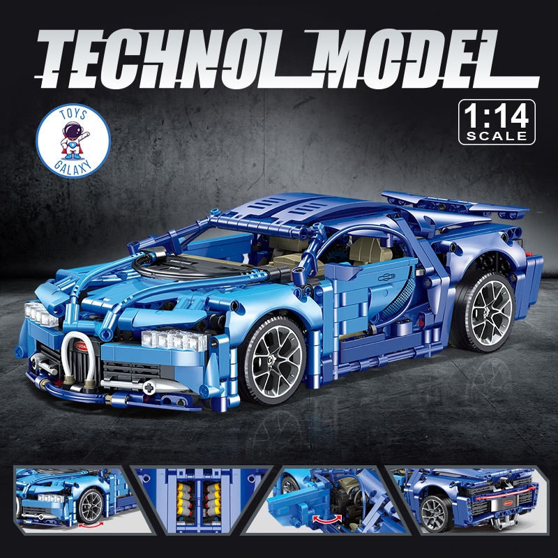 Đồ Chơi Lắp Ráp Mô Hình Điều Khiển Từ Xa RC Siêu Xe Bugatti Chiron / Lamborghini / Ferrari / Porsche / Mercedes JKC7102