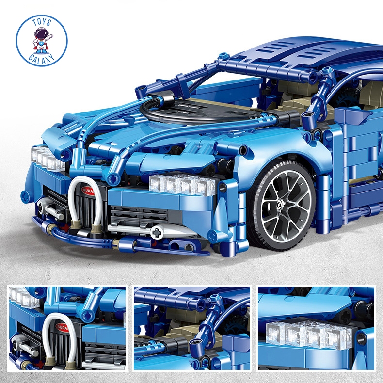 Đồ Chơi Lắp Ráp Mô Hình Điều Khiển Từ Xa RC Siêu Xe Bugatti Chiron / Lamborghini / Ferrari / Porsche / Mercedes JKC7102