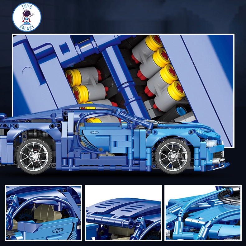 Đồ Chơi Lắp Ráp Mô Hình Điều Khiển Từ Xa RC Siêu Xe Bugatti Chiron / Lamborghini / Ferrari / Porsche / Mercedes JKC7102