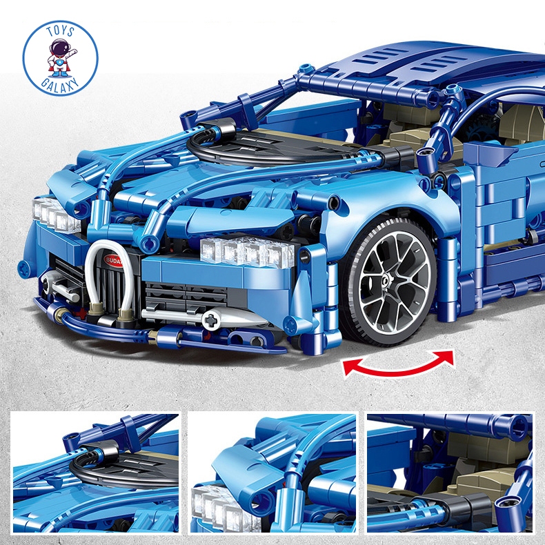 Đồ Chơi Lắp Ráp Mô Hình Điều Khiển Từ Xa RC Siêu Xe Bugatti Chiron / Lamborghini / Ferrari / Porsche / Mercedes JKC7102