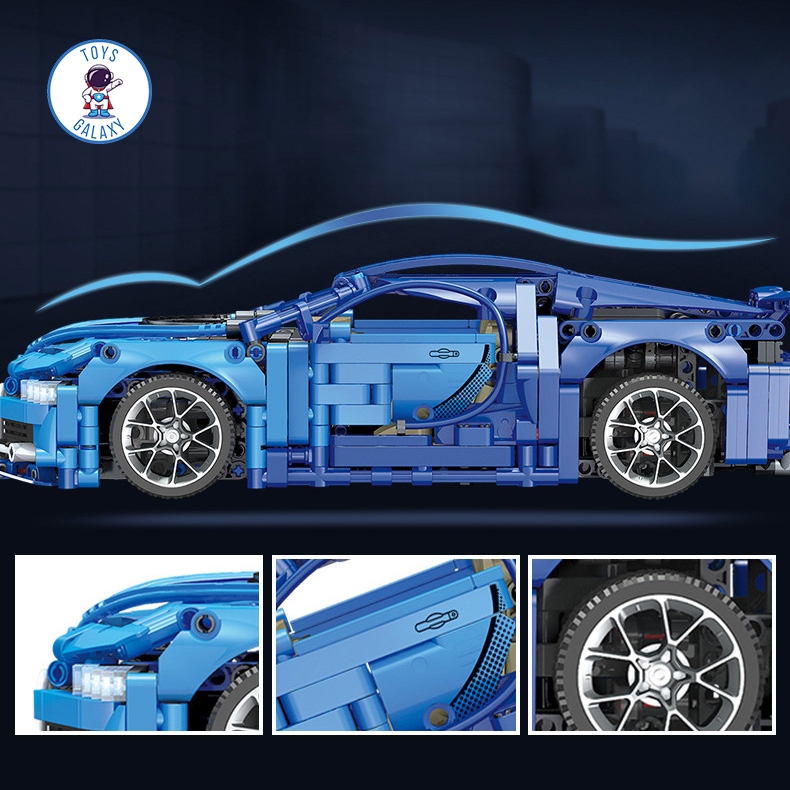 Đồ Chơi Lắp Ráp Mô Hình Điều Khiển Từ Xa RC Siêu Xe Bugatti Chiron / Lamborghini / Ferrari / Porsche / Mercedes JKC7102