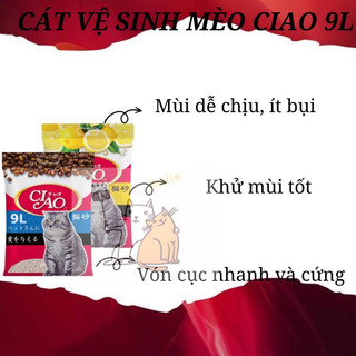 Cát vệ sinh cho mèo ciao 9l