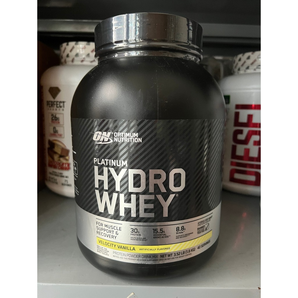 Bột đạm dinh dưỡng thể thao thể hình PLATINUM HYDRO WHEY 1.64KG hỗ trợ tăng cơ từ thương hiệu OPTIMUM NUTRITION