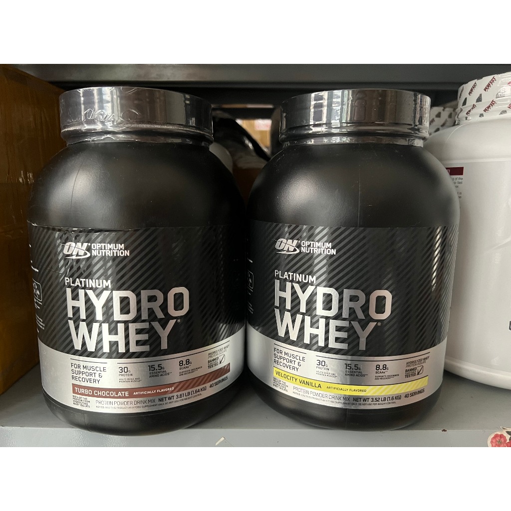 Bột đạm dinh dưỡng thể thao thể hình PLATINUM HYDRO WHEY 1.64KG hỗ trợ tăng cơ từ thương hiệu OPTIMUM NUTRITION
