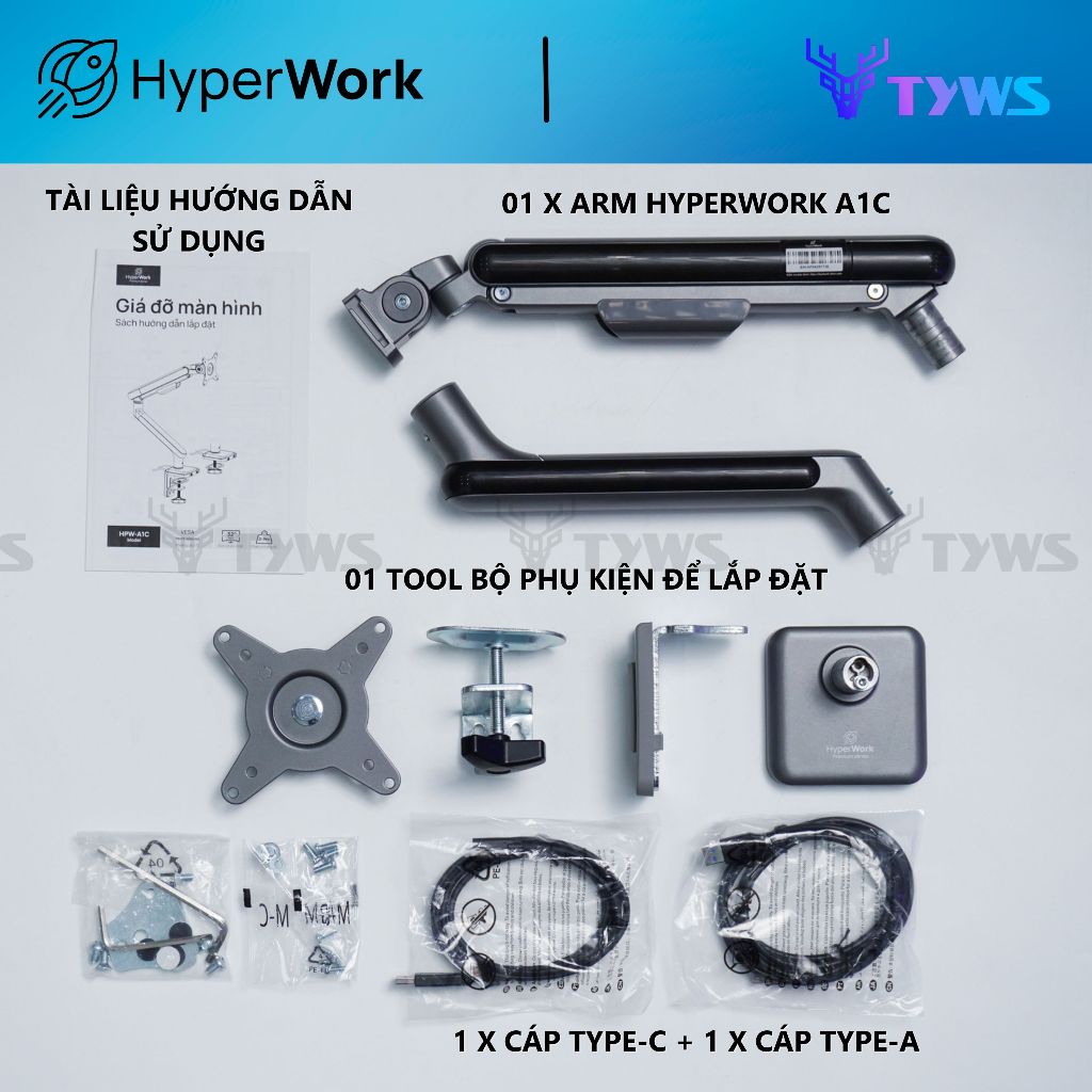 Giá Đỡ Màn Hình HyperWork A1C HPW-A1C