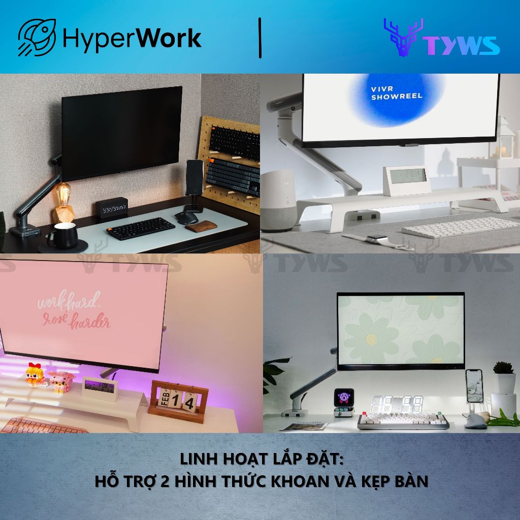 Giá Đỡ Màn Hình HyperWork A1C HPW-A1C