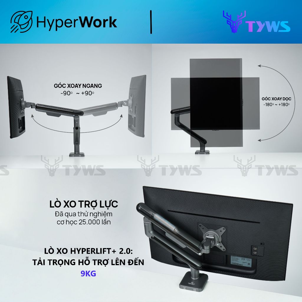 Giá Đỡ Màn Hình HyperWork A1C HPW-A1C