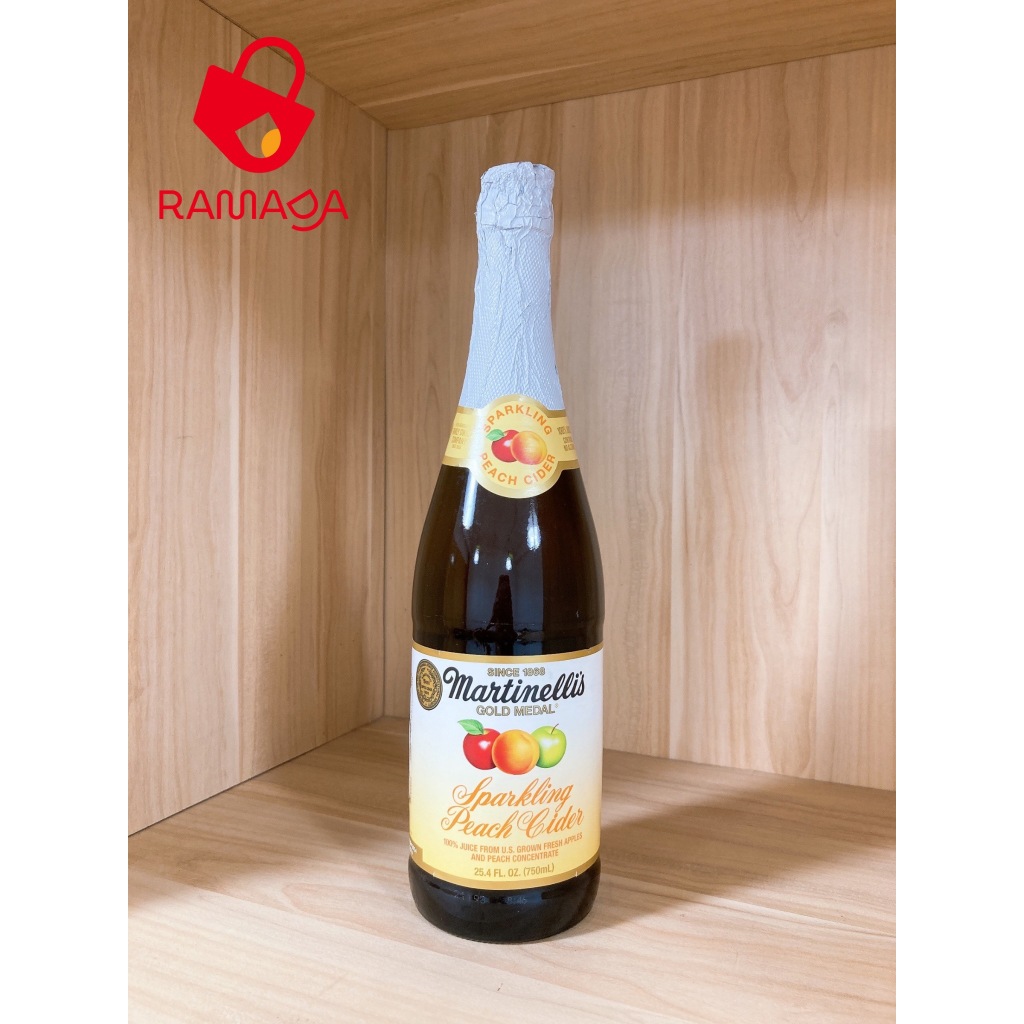 Nước Ép Đào Nguyên Chất Có Gas  Martinellis Spark Peach 750ml