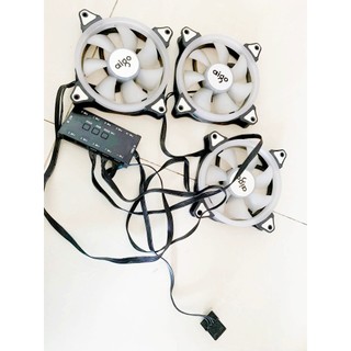Quạt tản nhiệt fan led rgb aigo + hub