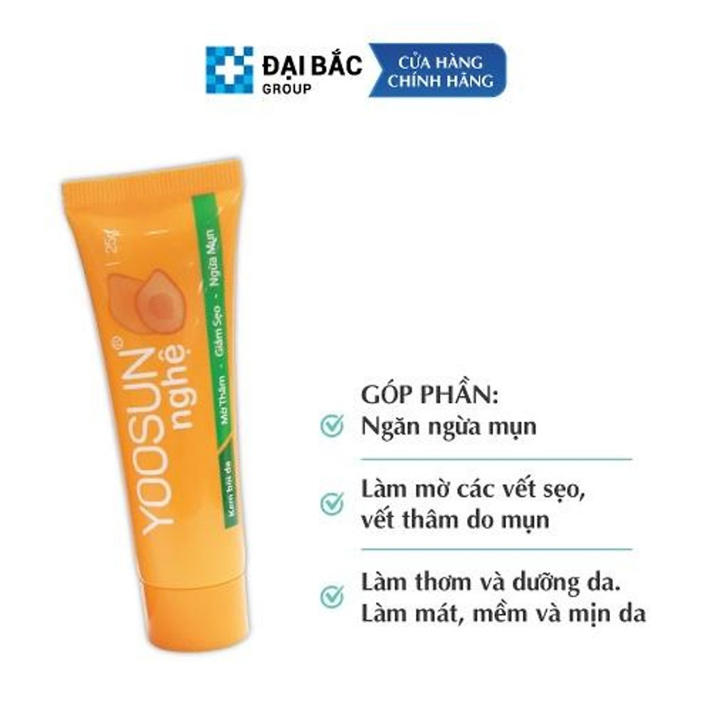 Combo Kem Bôi Da Yoosun Rau Má - Nghệ -  Acnes - 100% Tự Nhiên - Ngăn Ngừa Mụn, Giảm Thâm, Mát Da Từ Thảo Dược(Date Mới)