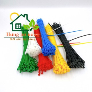 DR320TQ - Combo 5 sét màu dây rút nhựa đánh dấu gia cầm, buộc linh kiện