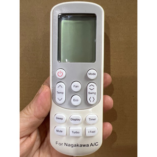 Remote điều khiển điều hoà NAGAKAWA 1 và 2 chiều inverter có chức năng TUBO  ( hình bánh mỳ) - 1-Bh 3 tháng lỗi đổi mới