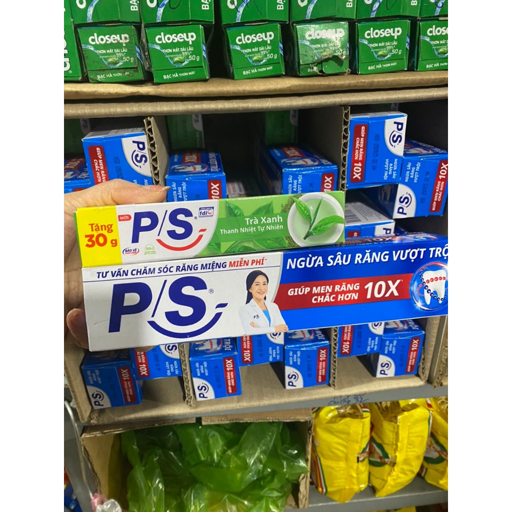 Kem đánh răng P/S ngừa sâu răng vượt trội 180g