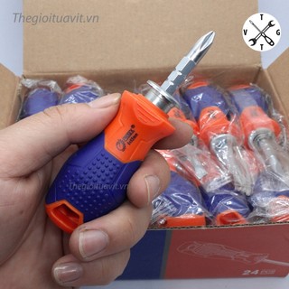 Tua vít lùn Protek 2 đầu CR-V 6x38mm điều chỉnh độ dài