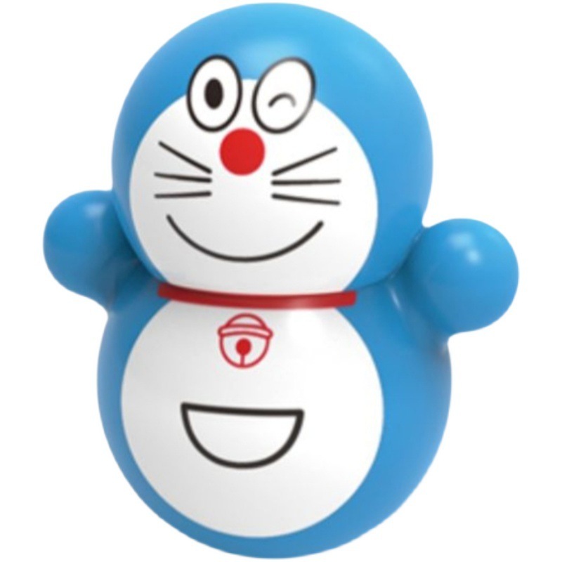 Đồ chơi lật đật mini hình Doraemon đáng yêu, đồ chơi trang trí dễ thương cho mọi người