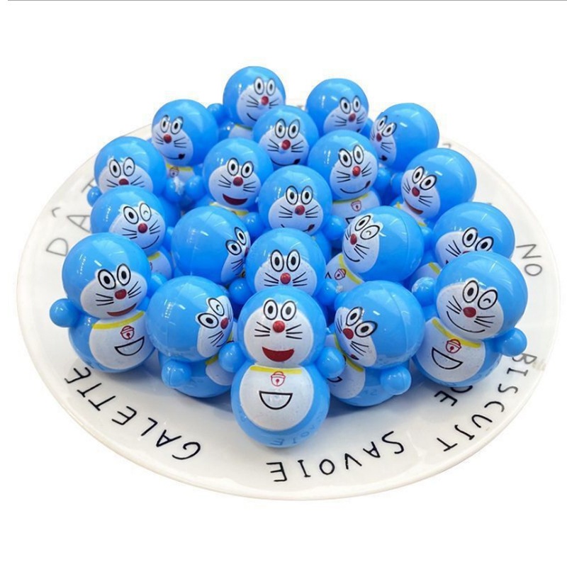 Đồ chơi lật đật mini hình Doraemon đáng yêu, đồ chơi trang trí dễ thương cho mọi người