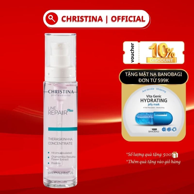 Serum cấp nước Line Repair Theraskin + HA Floslek Concentrate CHRISTINA cải thiện nếp nhăn, trẻ hóa làn da 50ml