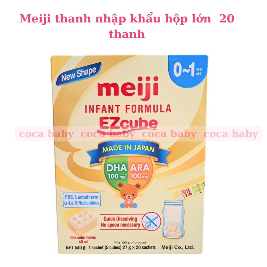 Sữa dạng thanh hộp lớn Meiji số 0 Infant Formula EZcube- Nhập khẩu chính hãng  20 thanh