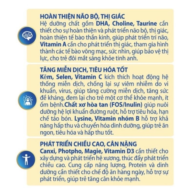 Sữa Franci Smart gold thông minh khỏe mạnh mắt sáng thông minh số 0+, số 1+, số 2+ lon 800g