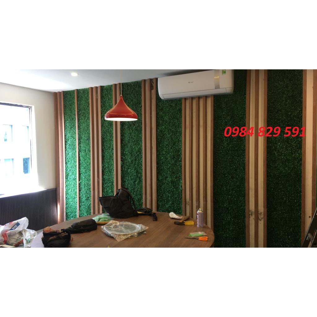 Thảm Cỏ Cải Xoong Nhân Tạo PVC 40x60cm, Loại 1