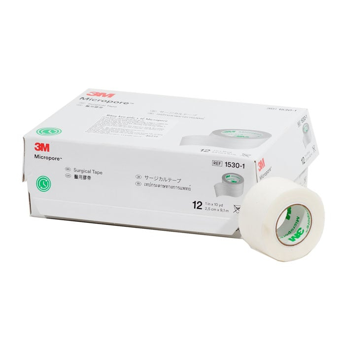 Băng keo giấy 3M Micropore 1530 hộp 12 và 24 cuộn