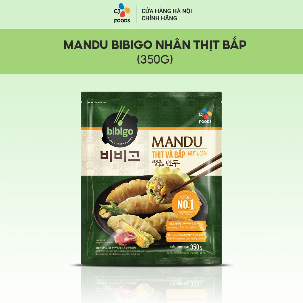Bánh xếp Mandu Hàn Quốc Bibigo 350g