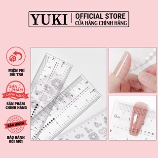 Thước đo móng giả - thước kẻ dẻo - thước dẻo đo móng, đá, charm chuyên dụng