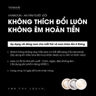 Lens khóa ẩm cận Jupiter Gray VIVIMOON màu xám pha ánh vàng 6 tháng