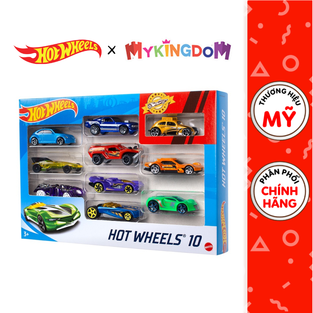 Mô Hình Đồ Chơi Hot Wheels Bộ 10 Siêu Xe 54886 - Giao hàng ngẫu nhiên