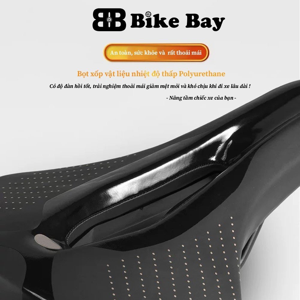 Yên xe đạp thể thao, yên xe đạp đua chấm bi sang trọng