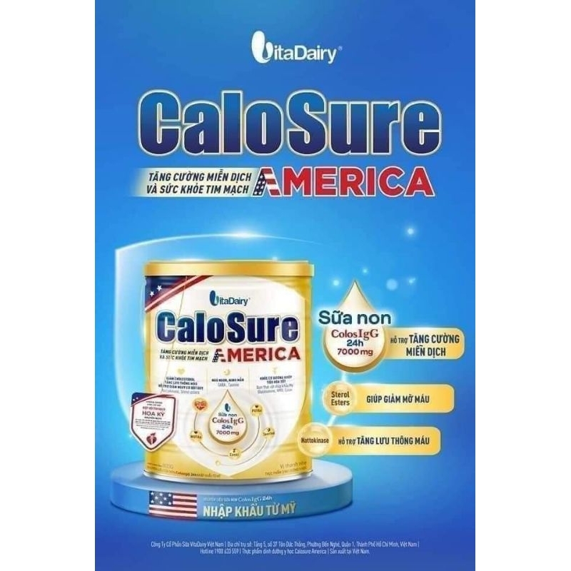 SỮA CALOSURE AMERICA 800G