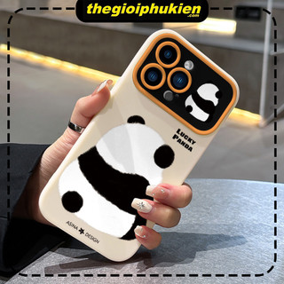 Ốp lưng iphone khung camera Lucky panda dành cho ip 6/7/8/plus/x/xr/xs/11/12/13/14/15/pro max - st2019