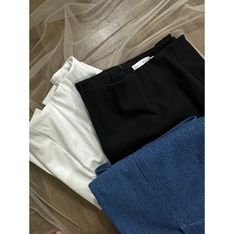 Chân váy jean co giãn