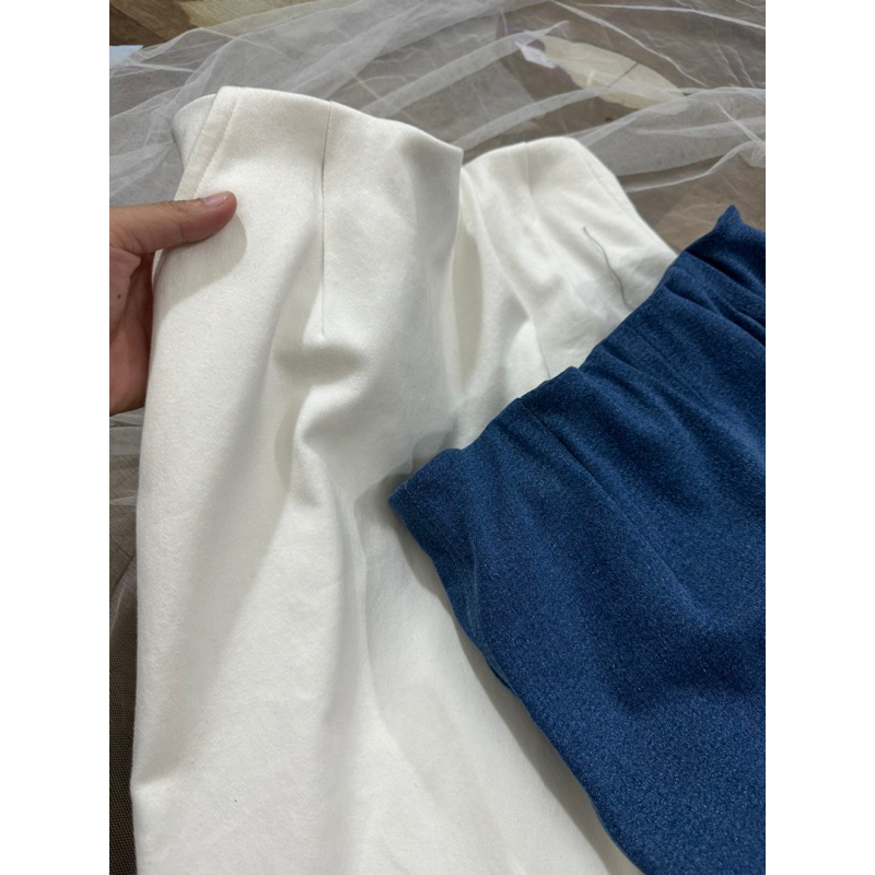 Chân váy jean co giãn