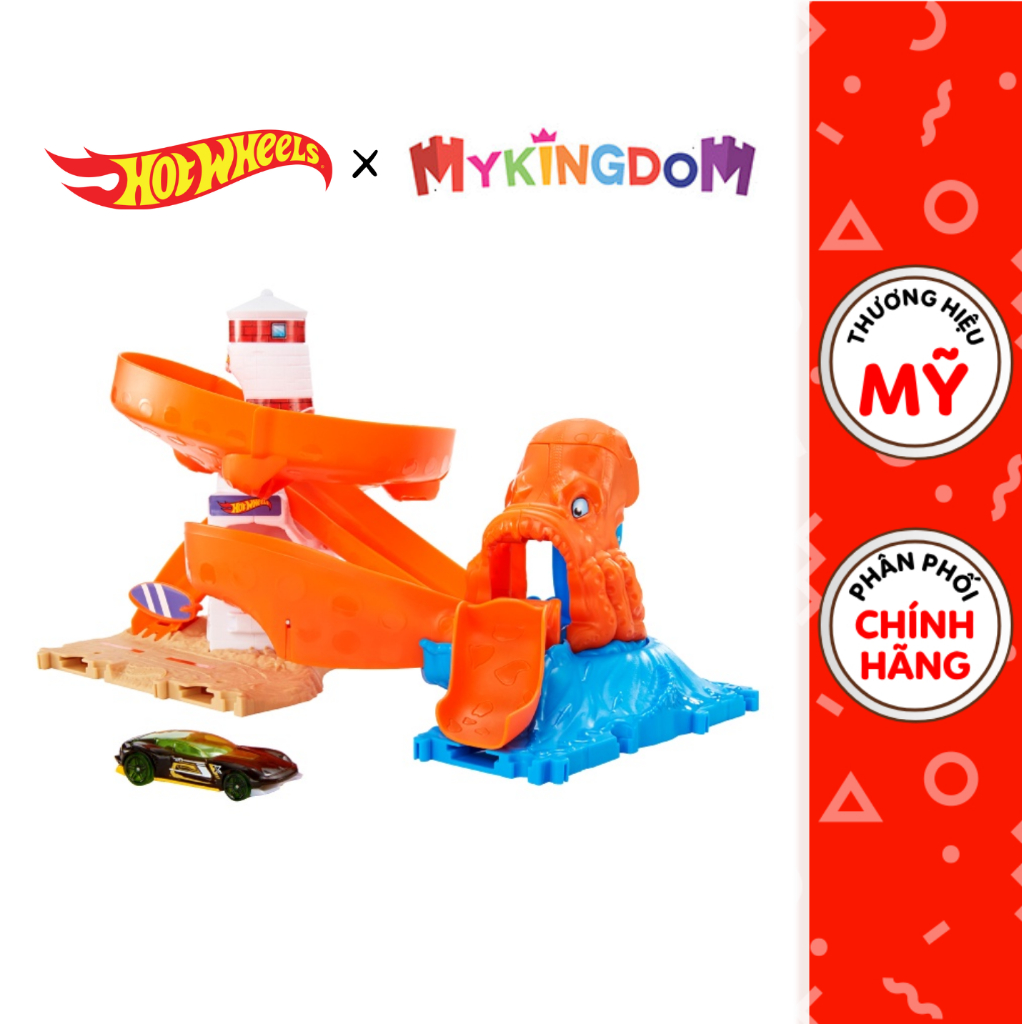 Mô Hình Đồ Chơi Hot Wheels Vòng Xoắn Bạch Tuột HDR31/HDR29