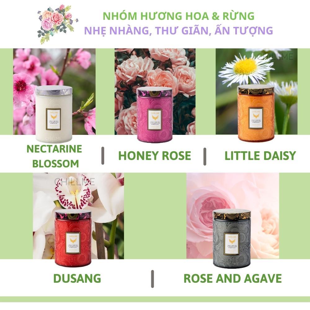 Nến thơm tinh dầu size L Chillme 785g sáp đậu nành không khói hương thơm thư giãn nhẹ nhàng