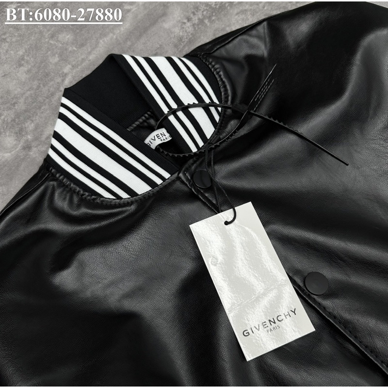 Áo khoác bomber da phối viền bản SUPPER hàng QC cao cấp