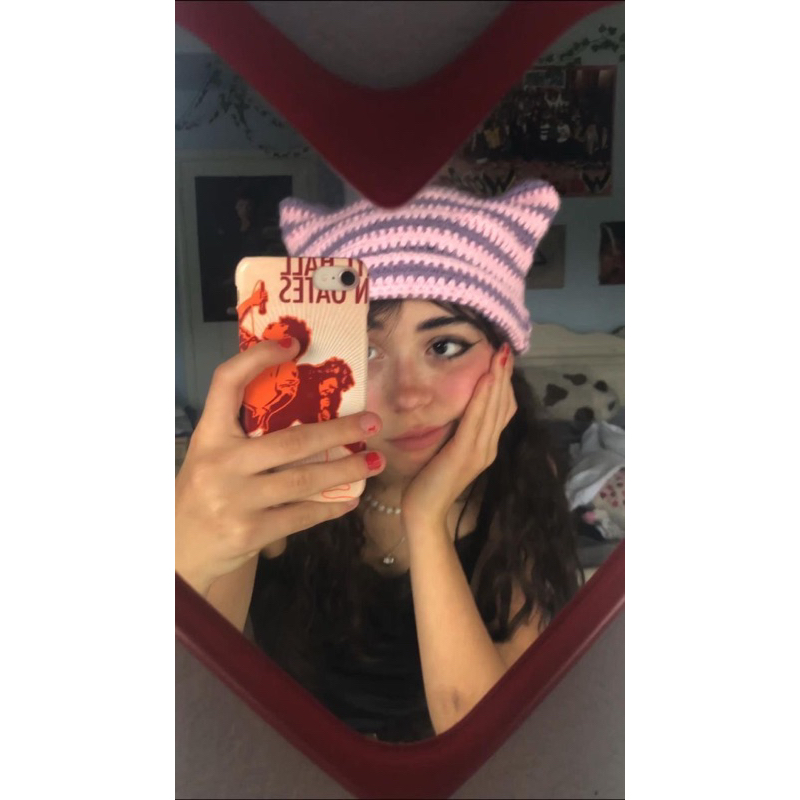 CAT EARS BEANIE - MŨ LEN TAI MÈO TRƠN Y2k CUTE ĐA DẠNG UNISEX MỀM MẠI GRUNGE EGIRL THEO YÊU CẦU