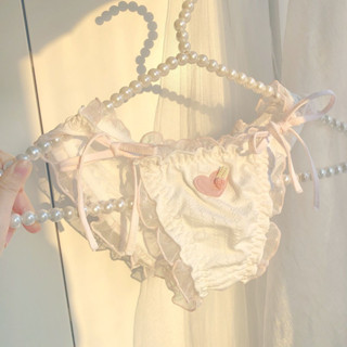 Quần lót cotton phối ren cột dây hai bên M006