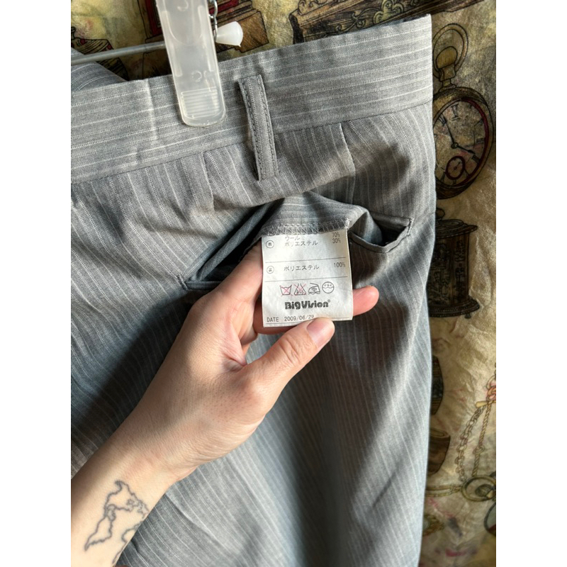 ❣️Set Vest Bộ Nam Vintage Hè ThuXám sọc dọc nhuyễn 1 lớp 2hands 💯