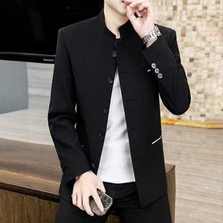 Vest nam Áo vest nam chất liêu Polyesster dày dặn cổ tàu phong cách hiện đại N56