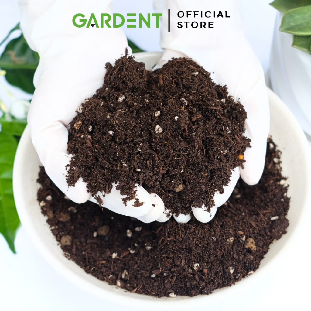 Đất Trồng Hoa Hồng Hữu Cơ GARDENT Đất Trộn Sẵn Nguyên Chất 100% Đã Qua Xử Lý Giàu Dinh Dưỡng Bao 2Kg 5Kg